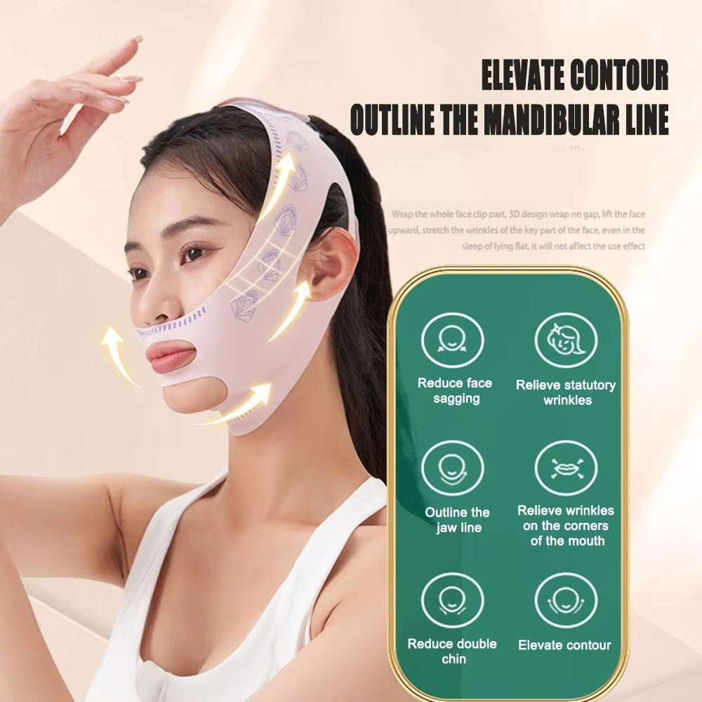 Chin Cheek Slimming Bandage V Shaper V Line Lifting Mask Face Lifting anti Wrinkle Strap Band Sleeping Mask Beauty Health