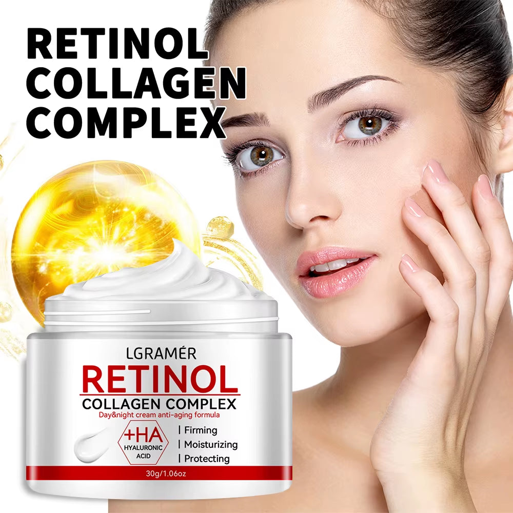 Retinol Lifting Firming Cream Collagen Smooth Wrinkles Face Cream for Moisturizer Whitening Brighten Skin Products